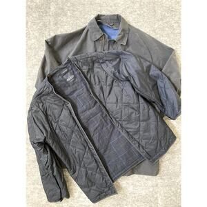 Nautica jacket blue detachable cotton lining winter coat Mens coat large